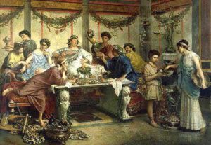 banchetto antica roma